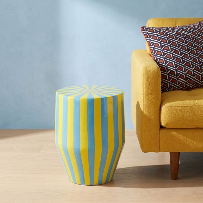 [70802] Table d'appoint Candy bleu Ø30cm - 1