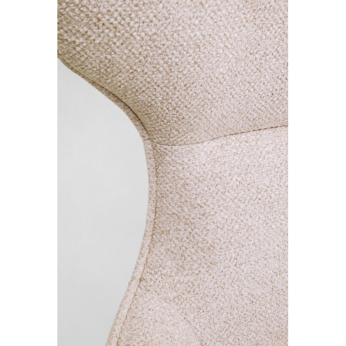 [70821] Sillón giratorio + Taburete Jules Beige - 3
