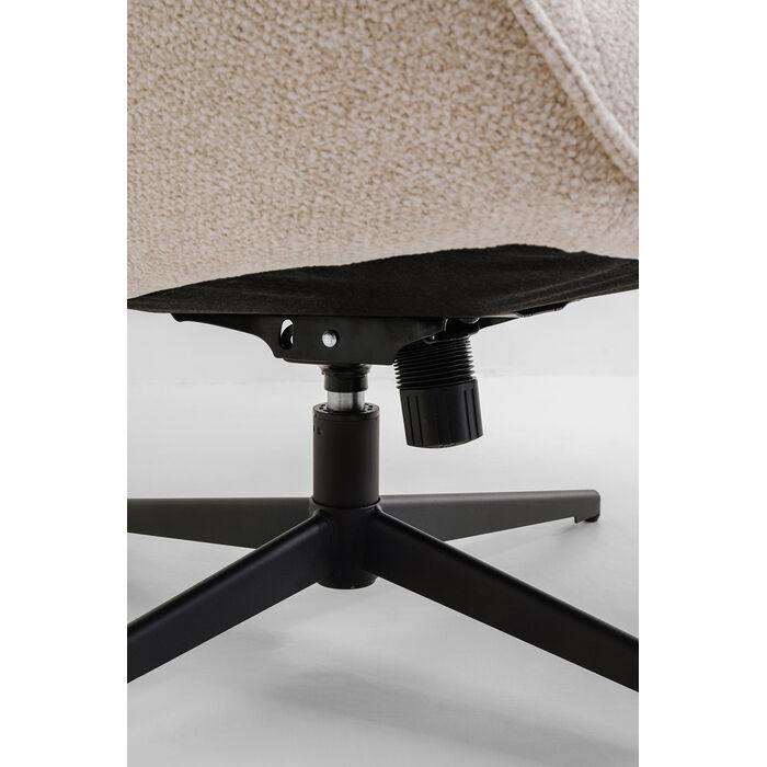 [70821] Sillón giratorio + Taburete Jules Beige - 4