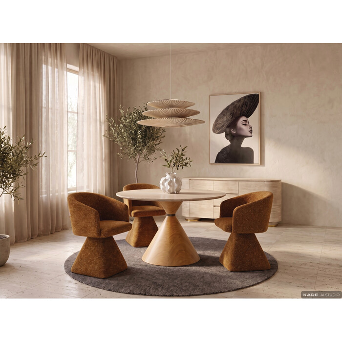 [70825] Silla giratoria Melli Amarillo - 1