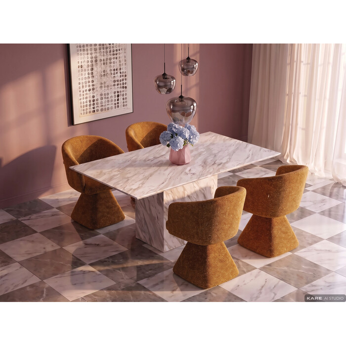 [70825] Silla giratoria Melli Amarillo - 2