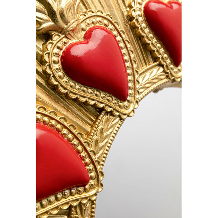 [70838] Cermin Dinding Flaming Heart Ø39cm - 4