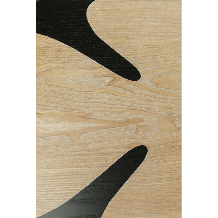 [70845] Table basse Petal nature noir 90x60cm - 3