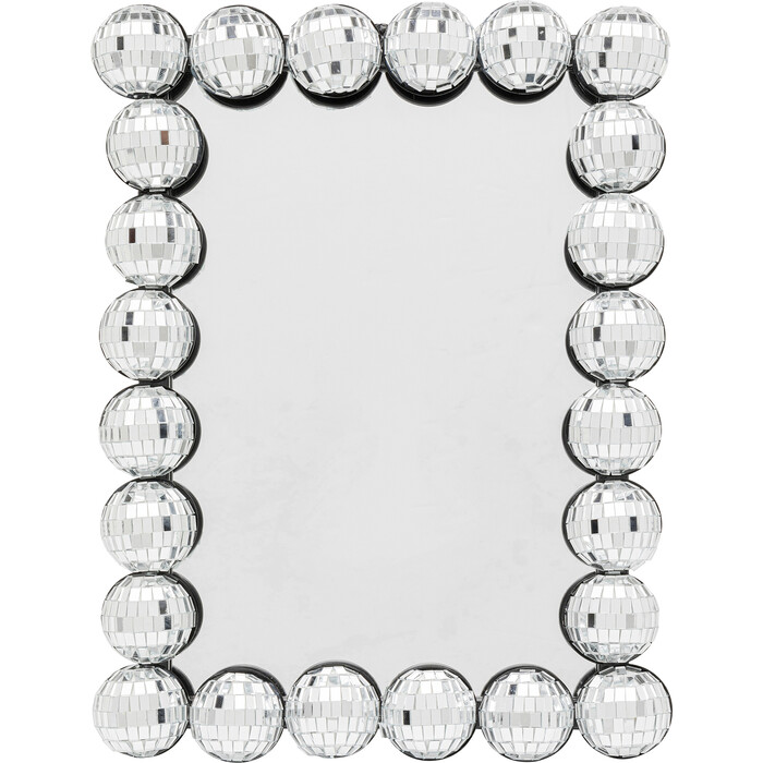 [70855] Table Mirror Disco Balls Square 19x26cm