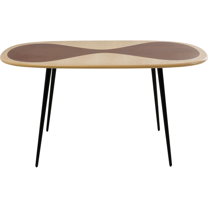[70858] Table Petal Nature noir 150x90cm