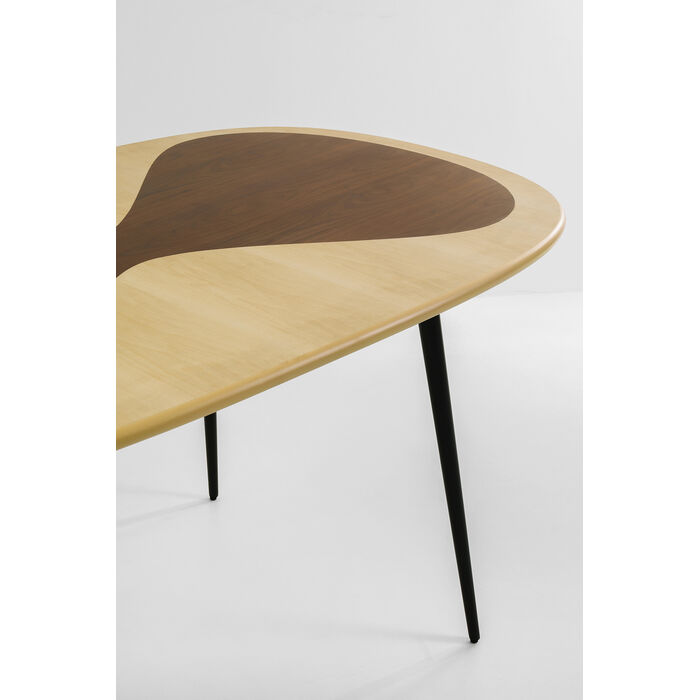 [70858] Table Petal Nature noir 150x90cm - 3