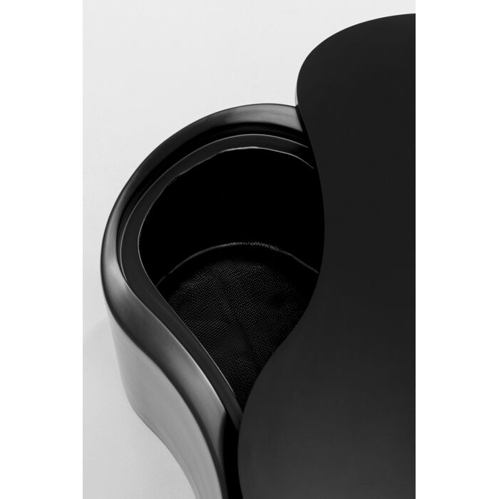 [70874] Side Table Lotus Black 30cm - 3