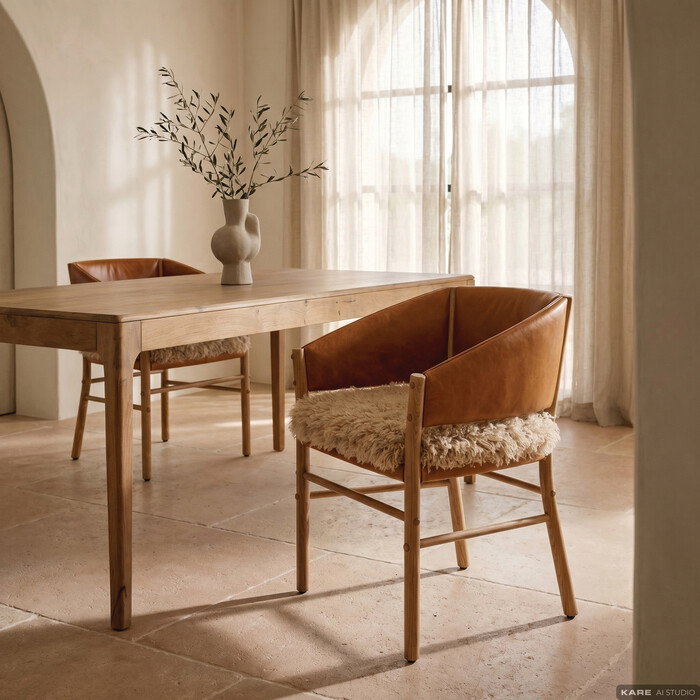 [70943] Chair with Armrest Halva - 2