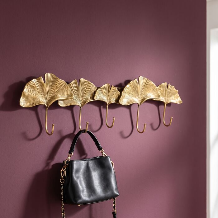 Coat Rack Ginkgo Leaf 47cm