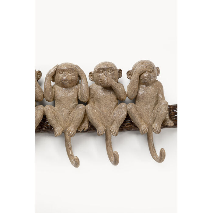 [70964] Coat Rack Six Monkeys 59cm - 4