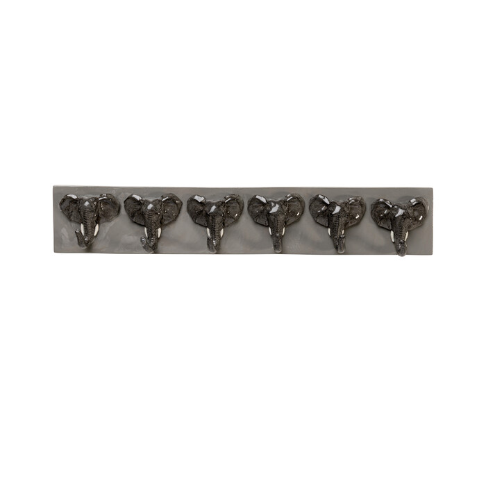 Coat Rack Elephant Head 50cm