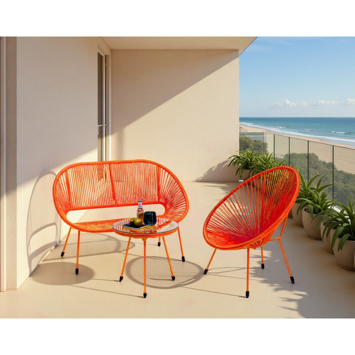 [70975] Table d'appoint Acapulco Mono orange - 1