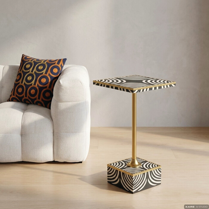 [71018] Mesa auxiliar Zebra 25x25cm - 1