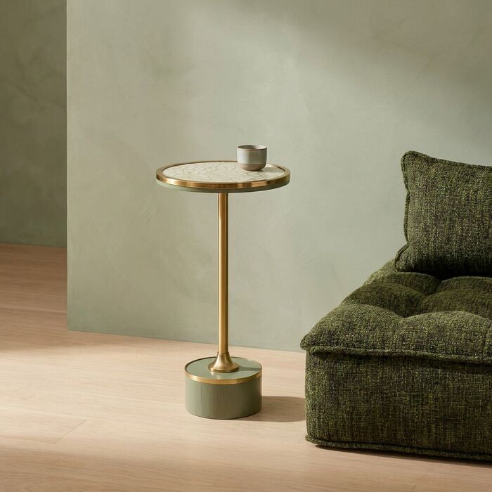 [71021] Table d'appoint Grazia Crack Ø25cm - 1