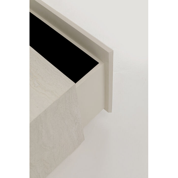 [71052] Side Table Travertino Drawer 45x45cm - 3