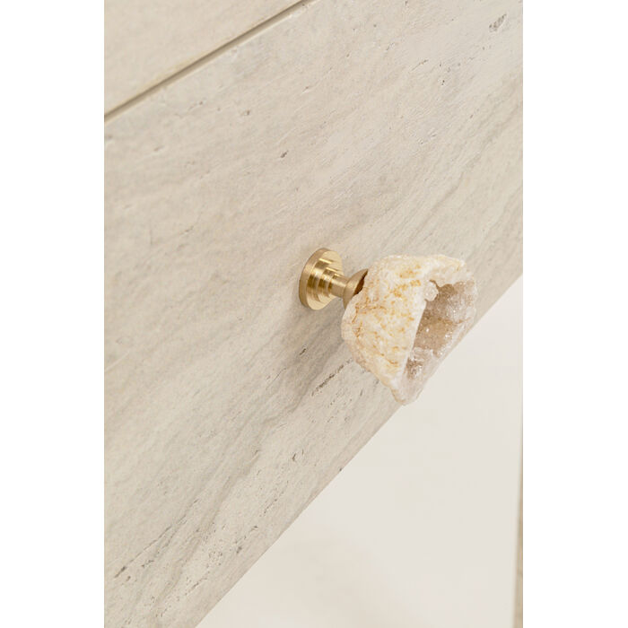[71054] Console Travertino Drawers 100x77cm - 4