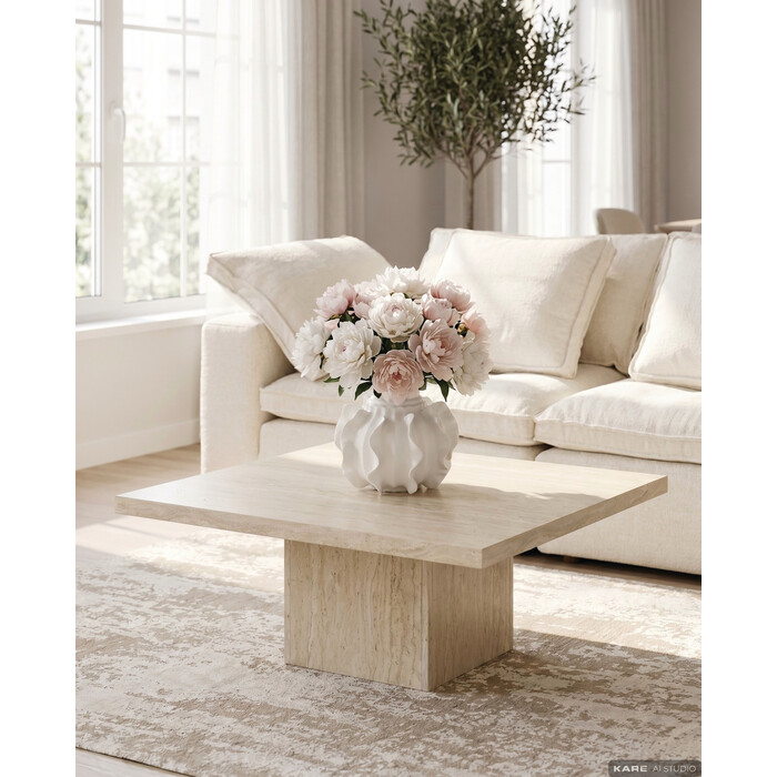 [71064] Coffee Table Travertino 100x100cm - 1
