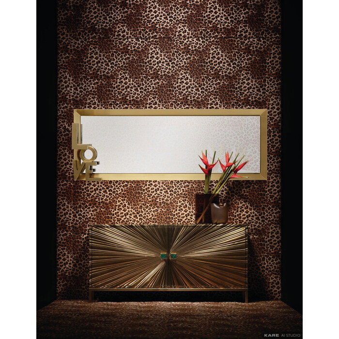 [71070] Wall Mirror Love Letters 3D 110x40cm - 2