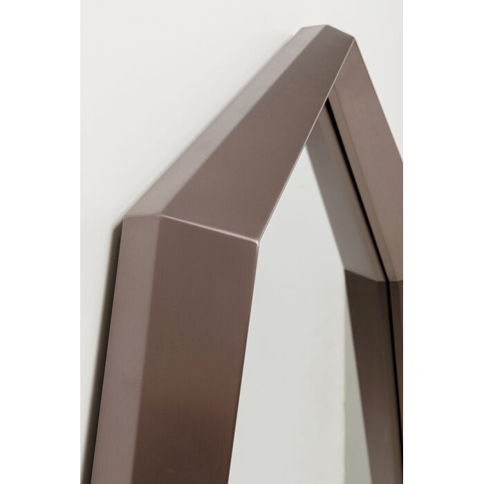 [71071] Wall Mirror Octagon Coffee 90x150cm - 3