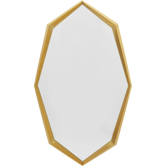 [71072] Wall Mirror Octagon Gold 90x150cm
