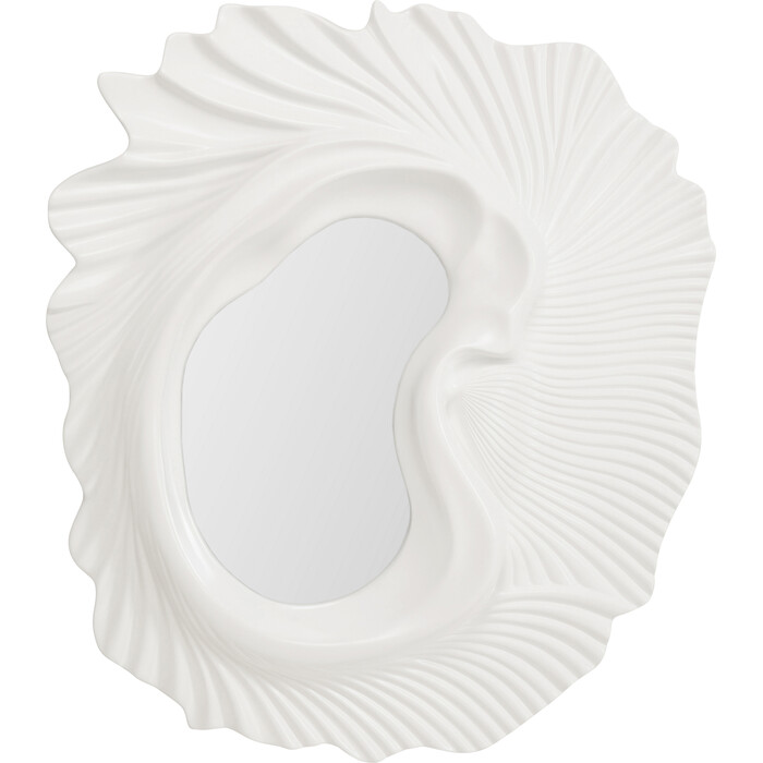 [71076] Wall Mirror Orecchio White 162x146cm