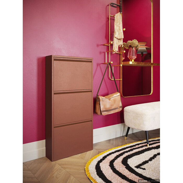 [71077] Shoe Container Caruso 3 Brown (MO) - 1
