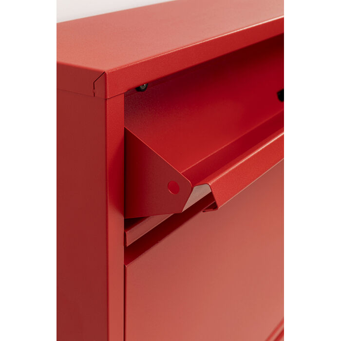 [71081] Shoe Container Caruso 3 Plus 1 Red (MO) - 4
