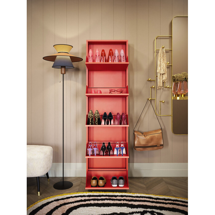 [71082] Shoe Container Caruso 5 Red (MO) - 2