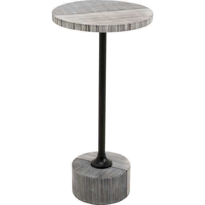 [71121] Table d'appoint Domero double Noir Ø25cm