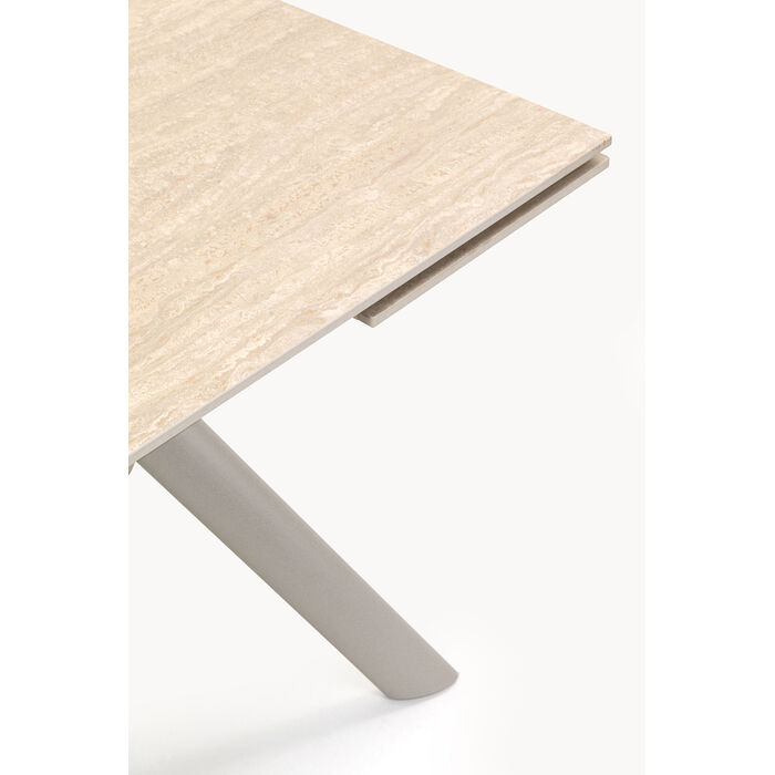 [71139] Extension Table Xenia Travertin 140(+30+30)x80cm - 3