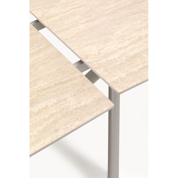 [71139] Extension Table Xenia Travertin 140(+30+30)x80cm - 4
