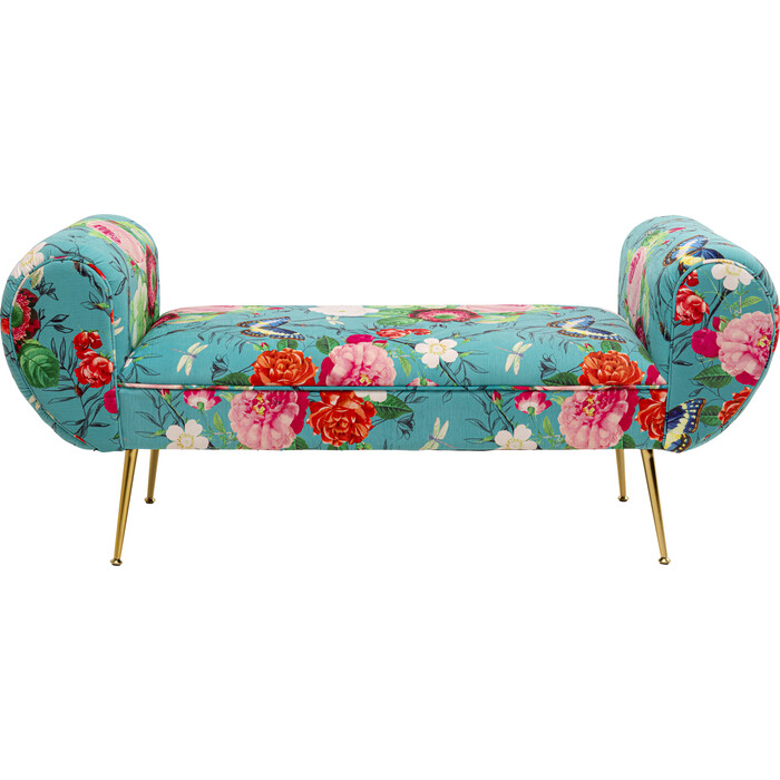 [71150] Bench Trono Flower Fever Blue 140cm