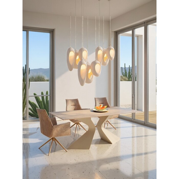 [71186] Table Gloria Travertin Macchiato 200x100cm - 1