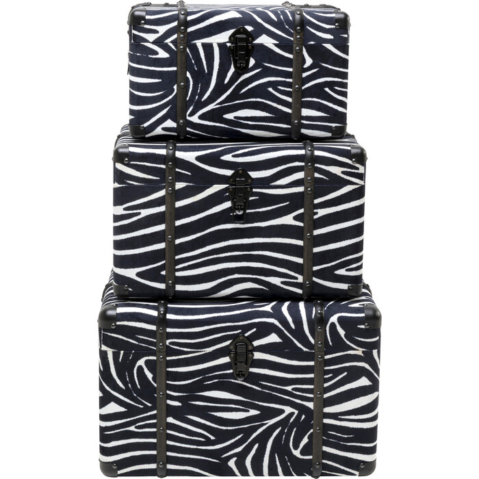 [71235] Trunk Wild Animal Zebra (3/Set)