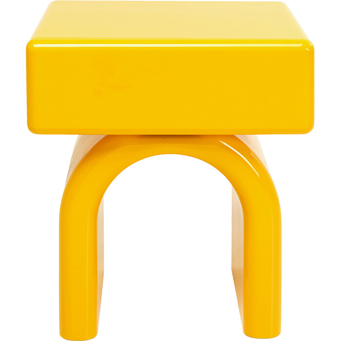 [71248] Petite commode Eliano jaune 57x50cm