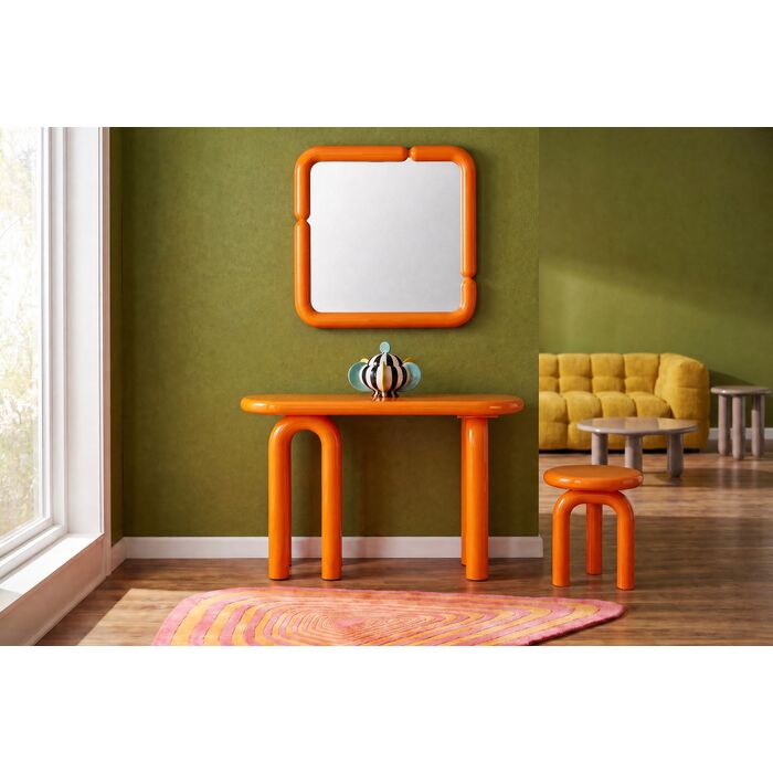 [71256] Console Table Eliano Orange 120x80cm - 1