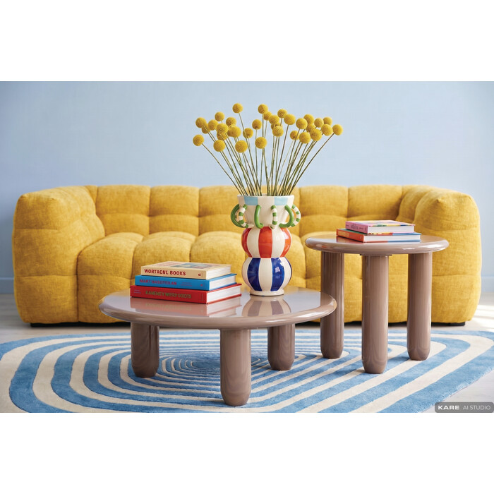 [71258] Coffee Table Eliano Mocha Brown Ø90cm