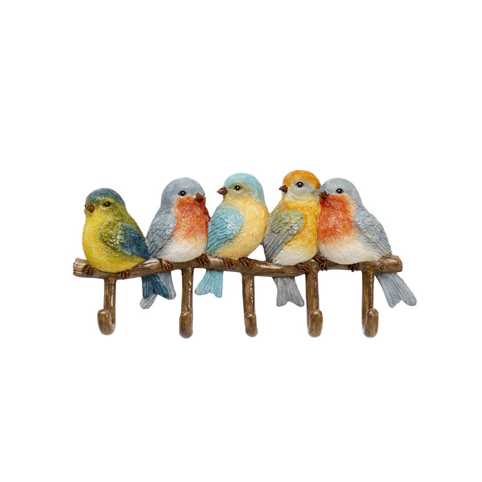 Coat Rack Birds Tweed 36cm