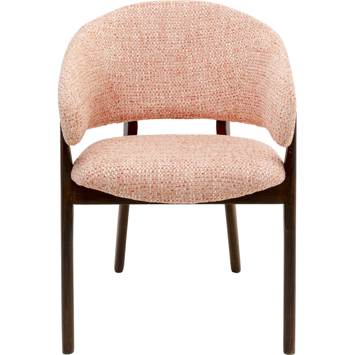 [71372] Chaise a. acc. August corail melange