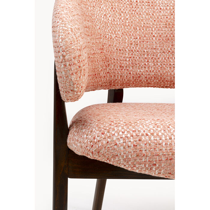 [71372] Chaise a. acc. August corail melange - 4