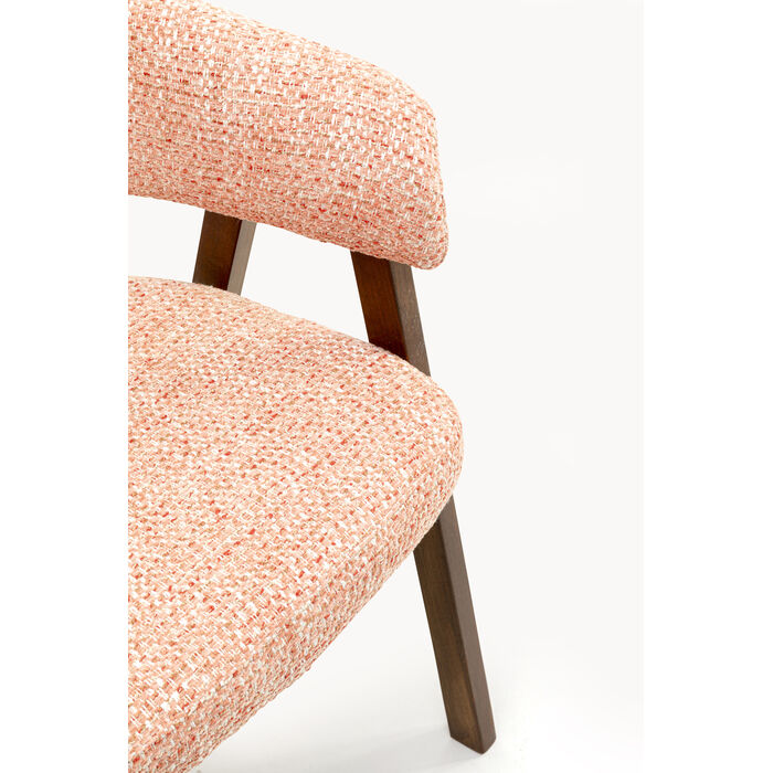 [71376] Chaise a. acc. Jonte bouclé corail - 4