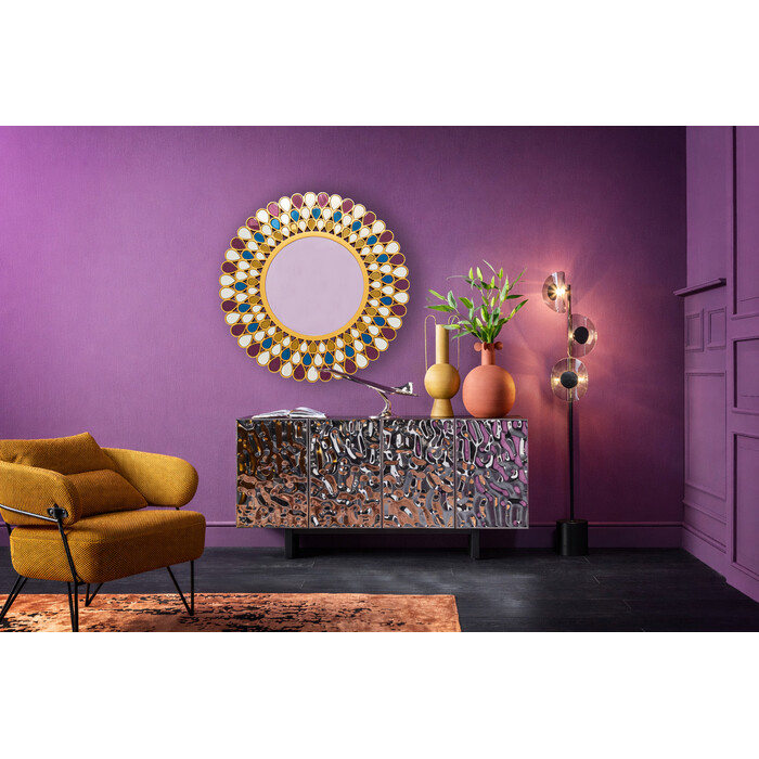 [71416] Wall Mirror Pavone Mosaico Ø101cm - 1