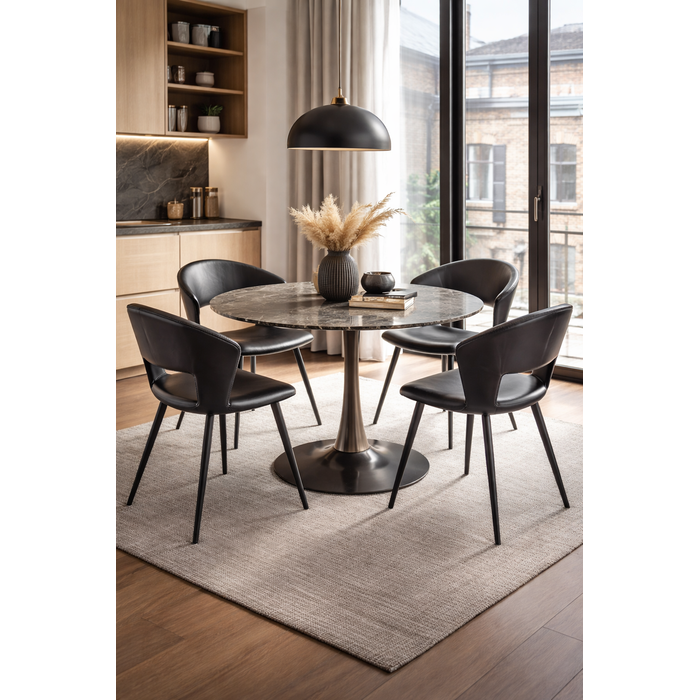[71424] Table  High Society gris Ø110cm - 1