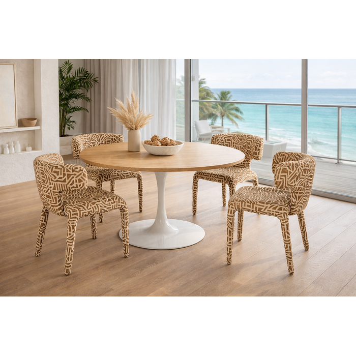 [71470] Chaise Tobi Maze marron - 1