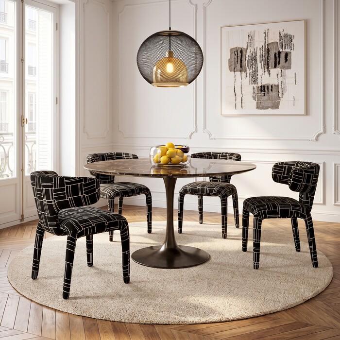 [71471] Chaise Tobi Trio noir - 2