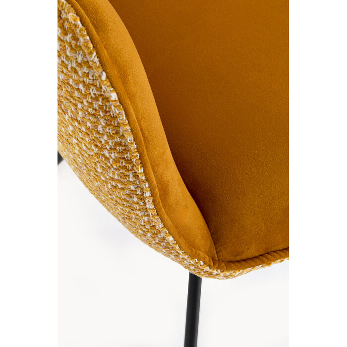 [71513] Chaise pivotante a.acc. Helli jaune - 4