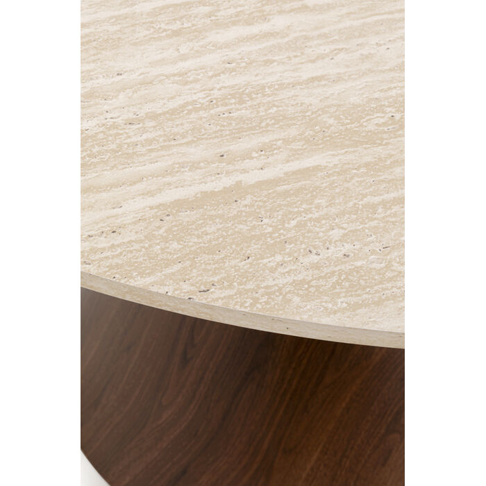 [71533] Table Cono Travertin noyer Ø120cm - 3