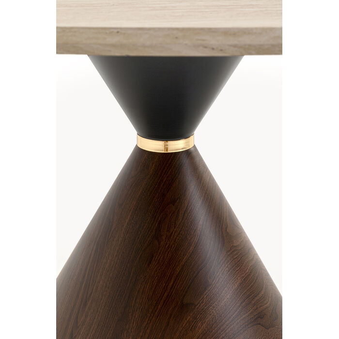 [71533] Table Cono Travertin noyer Ø120cm - 4