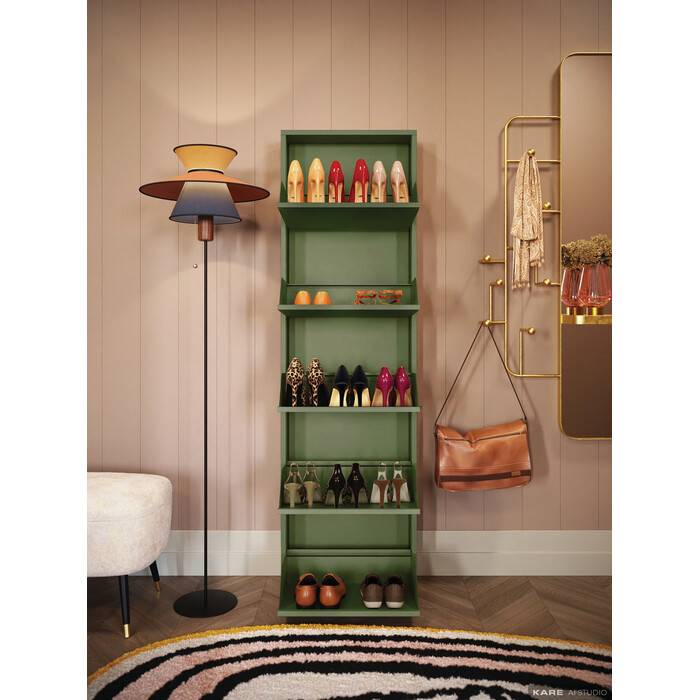 [71544] Shoe Container Paolo 5 Olive (MO) - 1