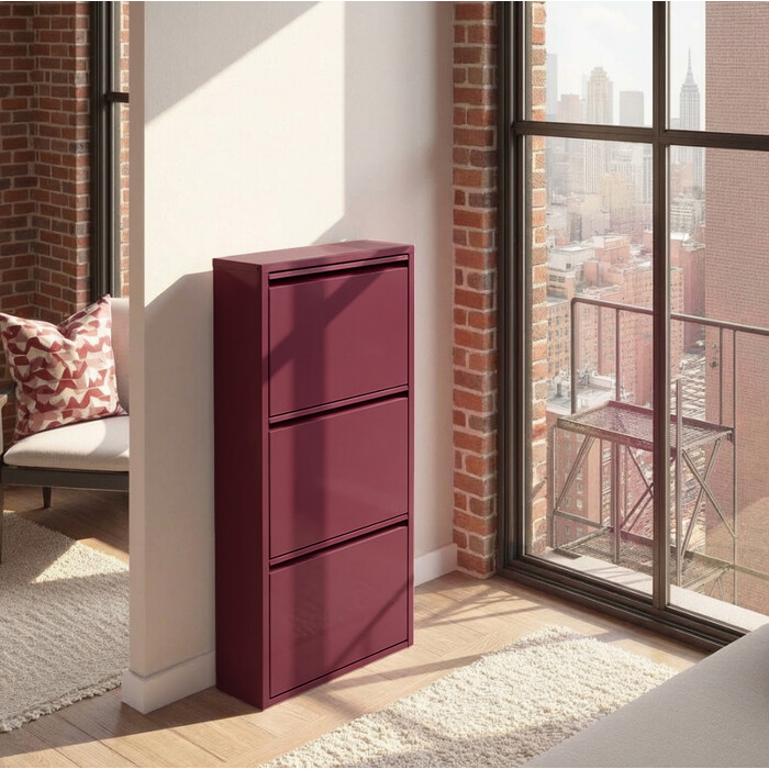 [71549] Shoe Container Caruso 3 Berry (MO) - 2